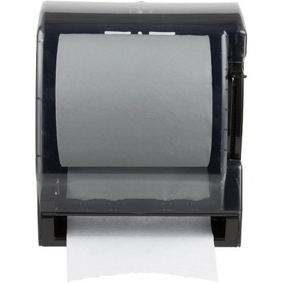 TrueCraftware- Square Plastic Lever Roll Paper Towel Dispenser 11" x 10-1/2" x 13-1/2"-Manual Towel Dispenser Wall Mounted Dispenser